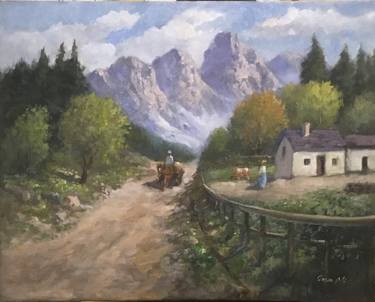 Original Black & White Landscape Paintings by Qasim Ayyed
