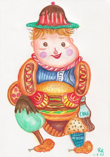 Original Food & Drink Paintings by Rachel Lin van der Hulst