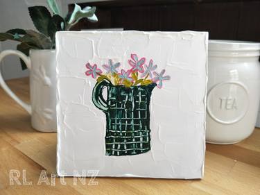 Original Minimalism Still Life Painting by Rachel Lin Van Der Hulst