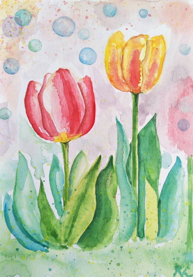 cute flower paintings