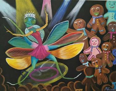 RL Art NZ - Opposites Attract - Ballerina Mantis Gingerbread thumb