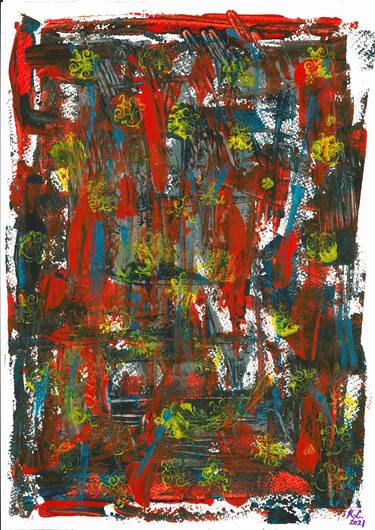 Print of Abstract Expressionism Abstract Paintings by Rachel Lin van der Hulst