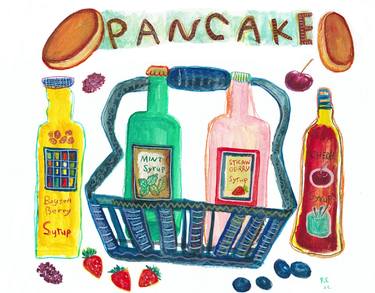 RL Art NZ - Pancake Dressing Kit - Illustration Syrup Bottles thumb