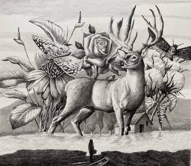 Print of Surrealism Nature Drawings by Şahin Çetin