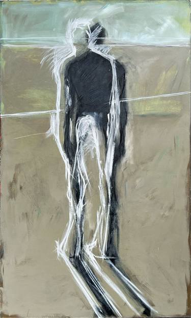 Original Figurative Abstract Painting by Martin Ledyard