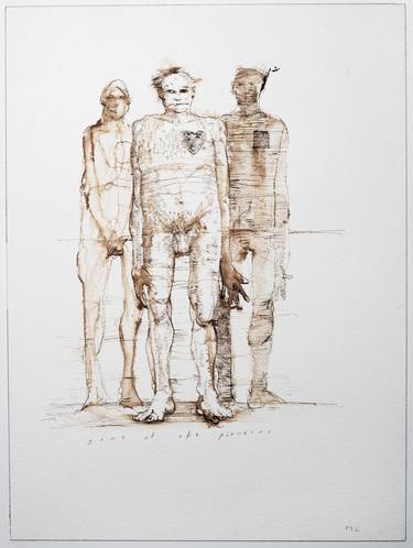 Print of Figurative Body Drawings by Martin Ledyard