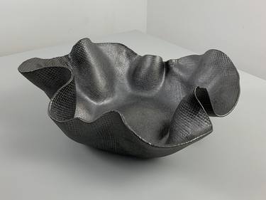 Sculptural Folds, Large Ceramic Bowl thumb