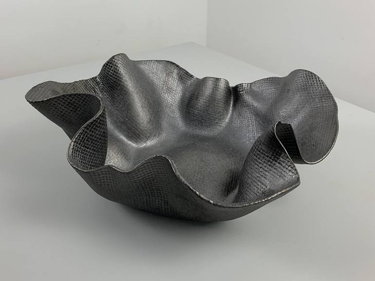 Sculptural Folds, Large Ceramic Bowl Sculpture by Yana Zubko | Saatchi Art