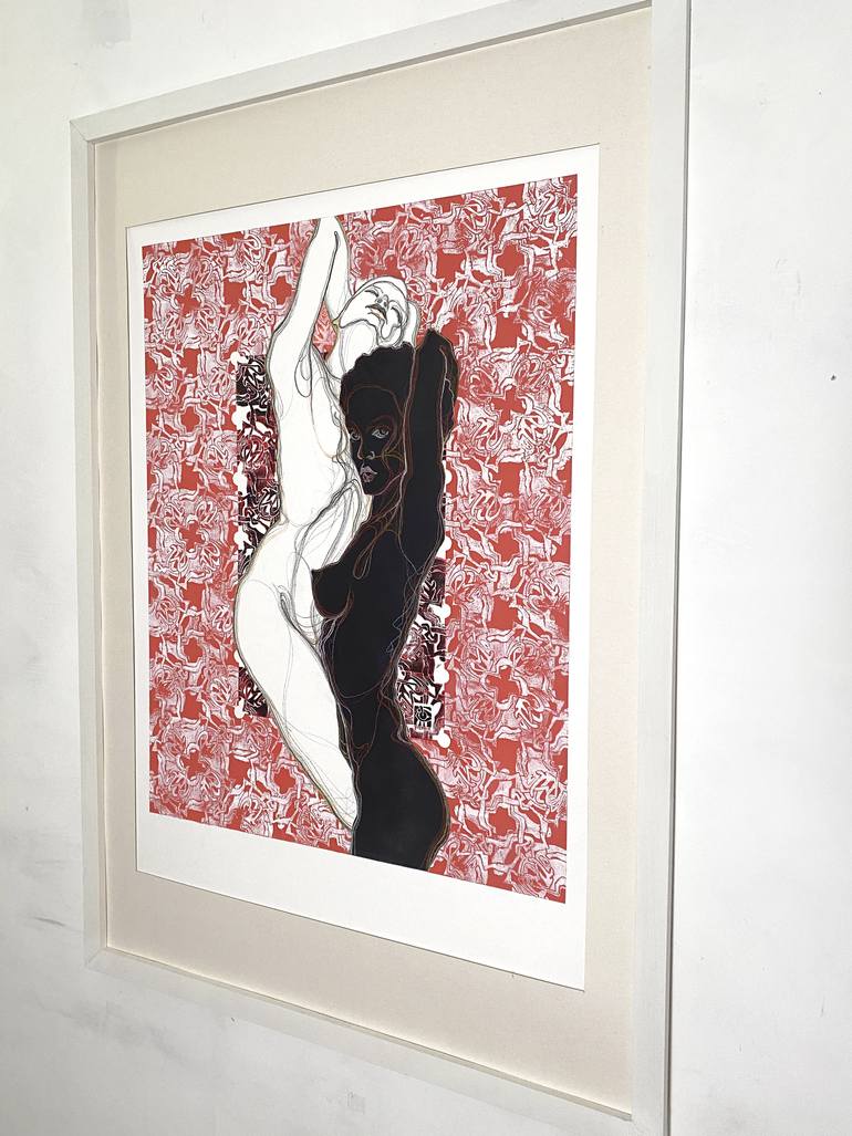 Original Art Deco Women Drawing by Alek Tretiak