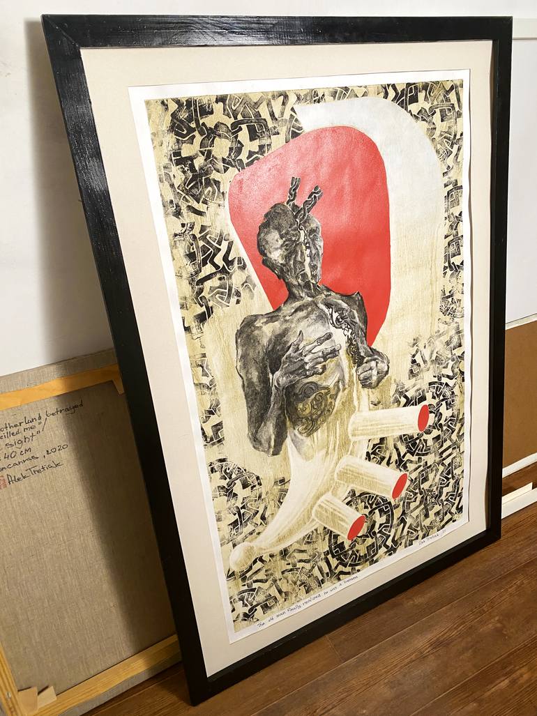 Original Surrealism Abstract Drawing by Alek Tretiak