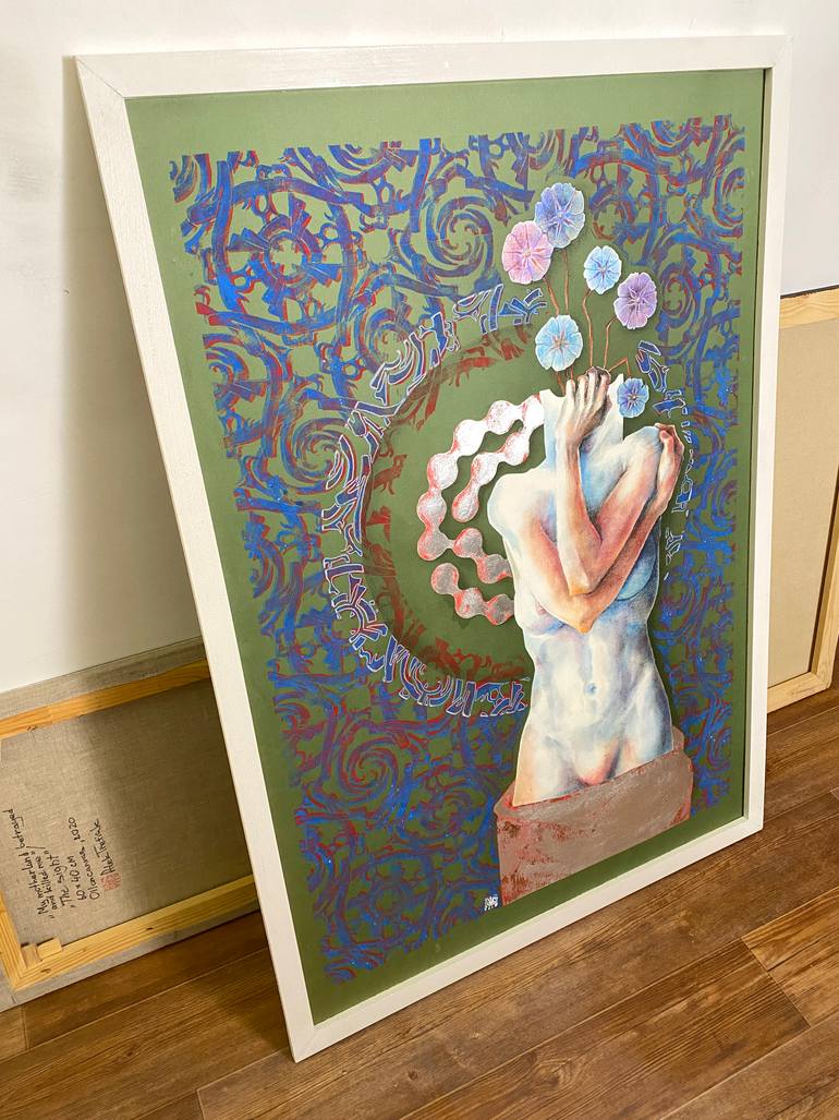 Original Figurative Nude Drawing by Alek Tretiak