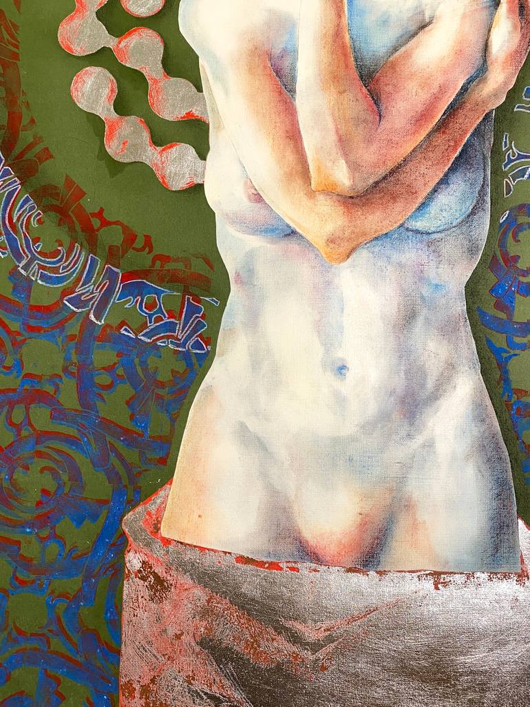 Original Figurative Nude Drawing by Alek Tretiak