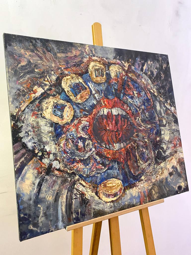 Original Expressionism Abstract Painting by Alek Tretiak