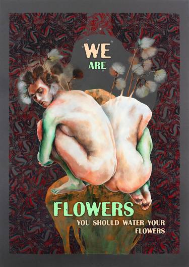 Art for print - Conceptual women portrait - We are flowers #2 thumb