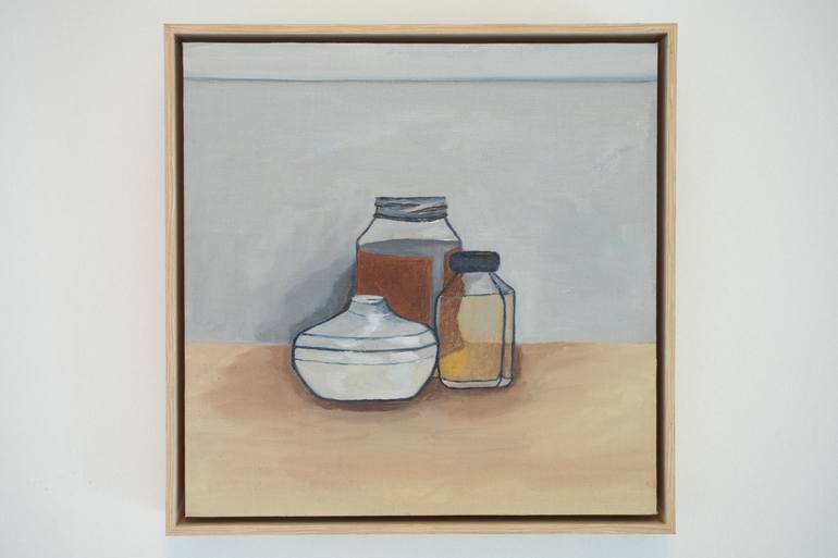 Original Minimalism Still Life Painting by Van Luong