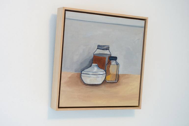 Original Minimalism Still Life Painting by Van Luong
