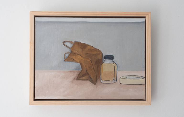 Original Minimalism Still Life Painting by Van Luong