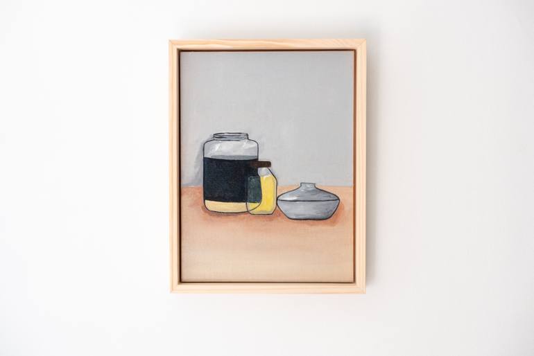 Original Minimalism Still Life Painting by Van Luong