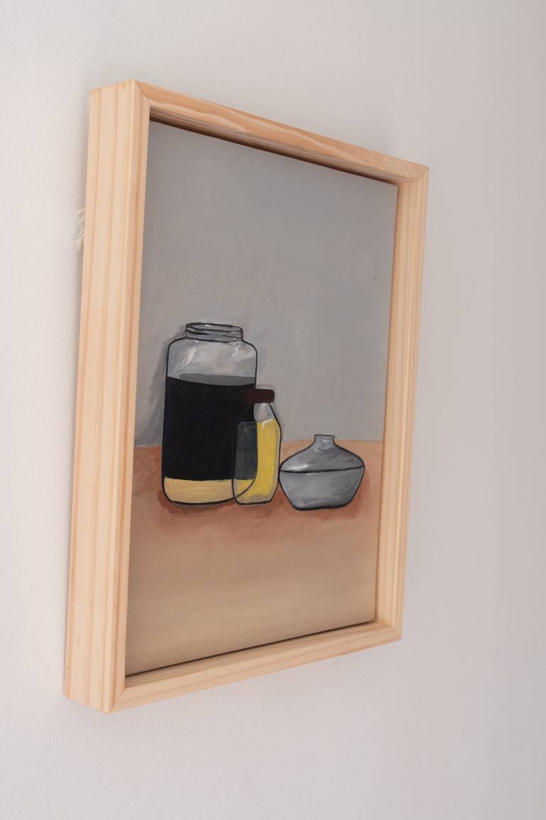 Original Minimalism Still Life Painting by Van Luong