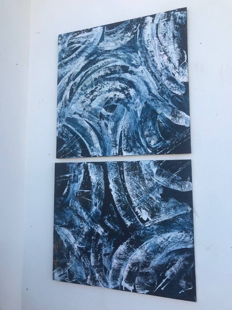 Original Conceptual Abstract Painting by Serena Attanasio