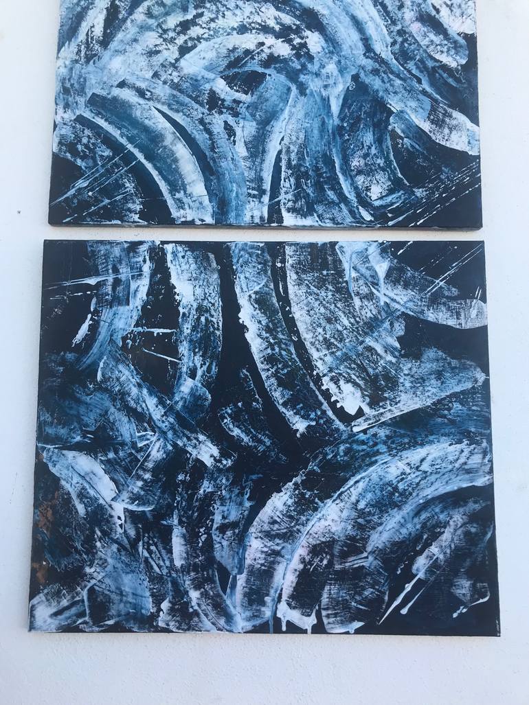 Original Conceptual Abstract Painting by Serena Attanasio