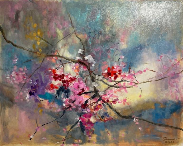 Original Abstract Expressionism Abstract Paintings by Giulia Zhanabergenova