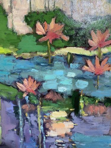 Original Impressionism Floral Painting by Giulia Zhanabergenova
