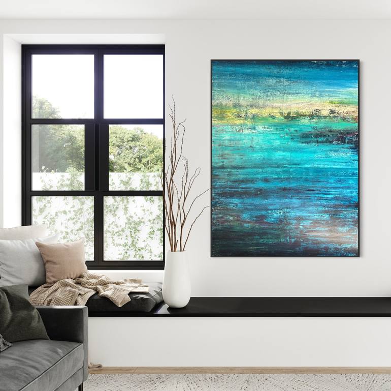 Original Abstract Landscape Painting by Chouette Nia