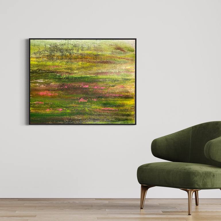 Original Abstract Landscape Painting by Chouette Nia