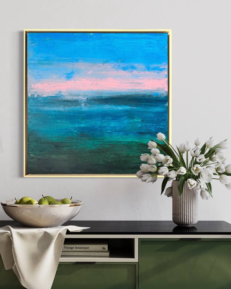 Original Abstract Landscape Painting by Chouette Nia