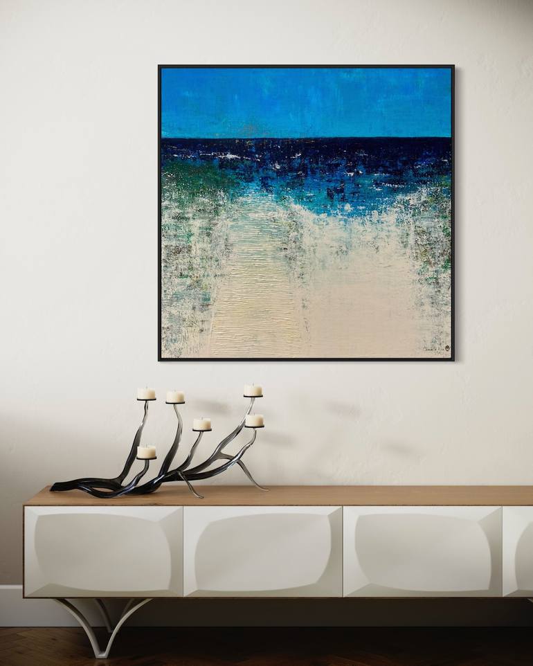 Original Contemporary Beach Painting by Chouette Nia