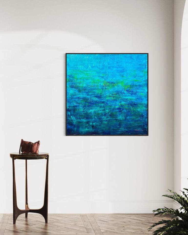 Original Abstract Seascape Painting by Chouette Nia