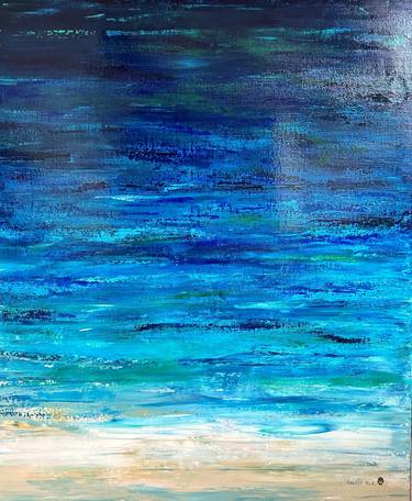 Original Abstract Seascape Paintings by Chouette Nia