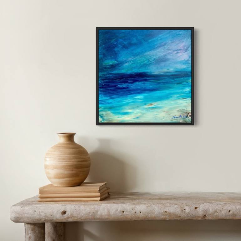 Original Contemporary Beach Painting by Chouette Nia