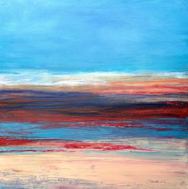 Original Abstract Landscape Painting by Chouette Nia