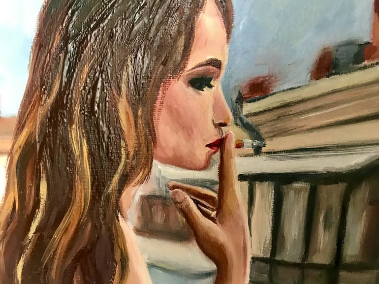 Original Portraiture Women Painting by Aleksei Kedr