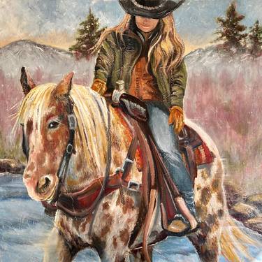 Original Contemporary Horse Painting by Sophie  Dare