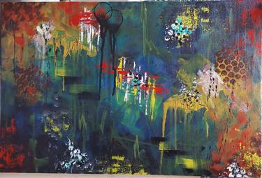 Print of Abstract Expressionism Abstract Paintings by Anum Asim