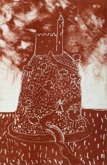 Print of Folk Fantasy Printmaking by John Douglas