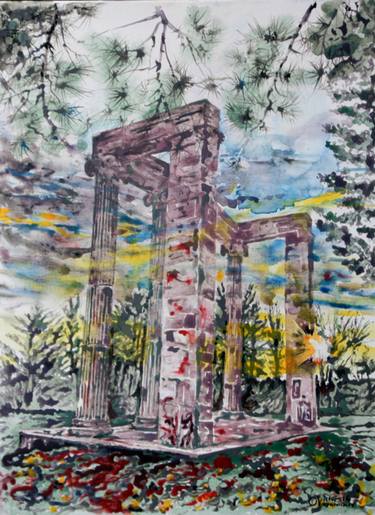 Original Art Deco Architecture Paintings by Виктор Овсянников