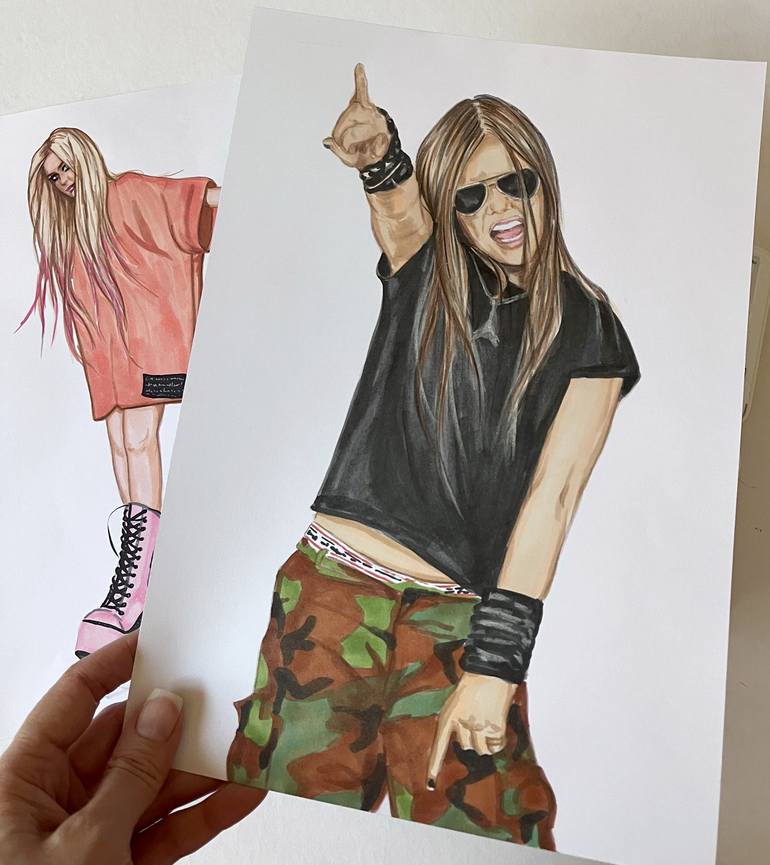 Original Contemporary Pop Culture/Celebrity Drawing by Svetlana Pelin