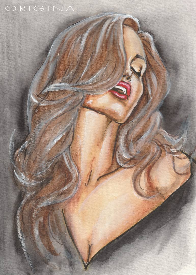 Original Contemporary Pop Culture/Celebrity Painting by Svetlana Pelin