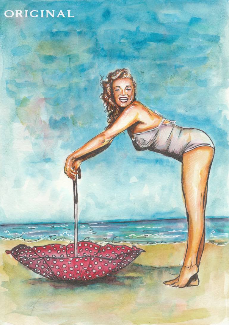 Original Contemporary Beach Painting by Svetlana Pelin