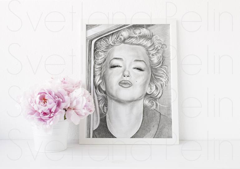 Original Contemporary Pop Culture/Celebrity Drawing by Svetlana Pelin