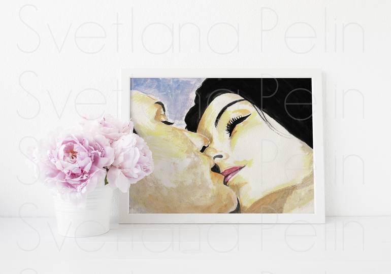 Original Contemporary Love Painting by Svetlana Pelin