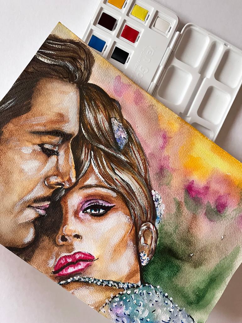 Original Contemporary Love Painting by Svetlana Pelin