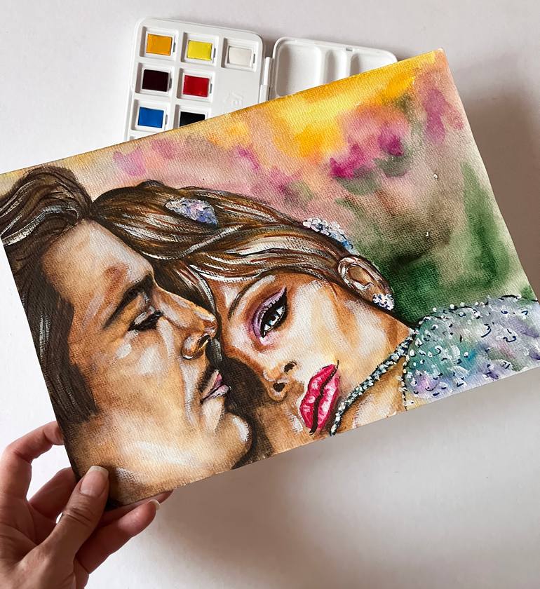 Original Contemporary Love Painting by Svetlana Pelin