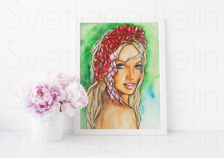 Original Contemporary Fashion Painting by Svetlana Pelin