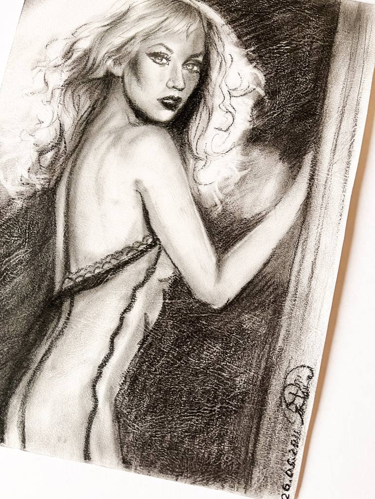 Original Contemporary Women Drawing by Svetlana Pelin