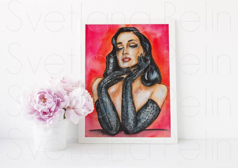 Original Contemporary Fashion Painting by Svetlana Pelin